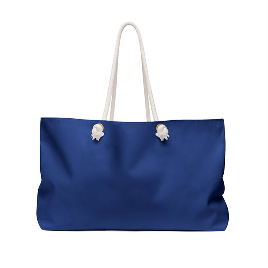 Stylish Canvas Weekender Bag with Bold Cross Design