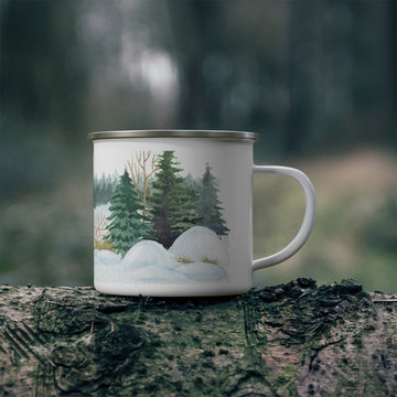 Enamel Camping Mug Breathe