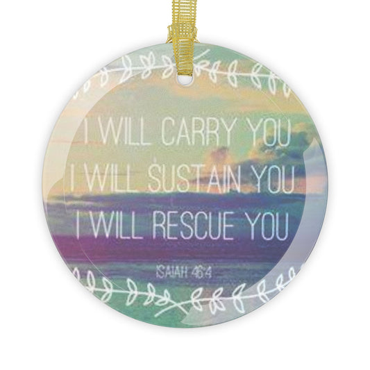 Glass Ornaments Scripture