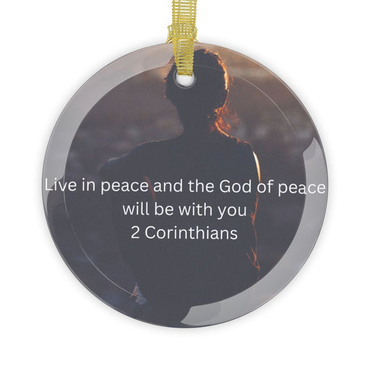 Glass Ornaments Scripture