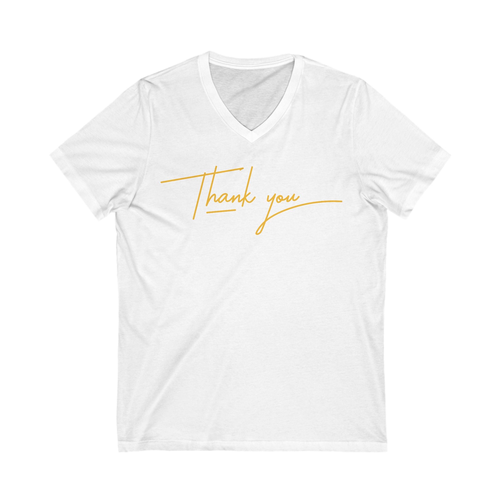 Unisex Jersey Short Sleeve V-Neck Tee