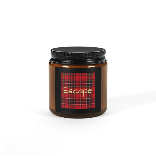 Scented Soy Candle in Scottish Plaid
