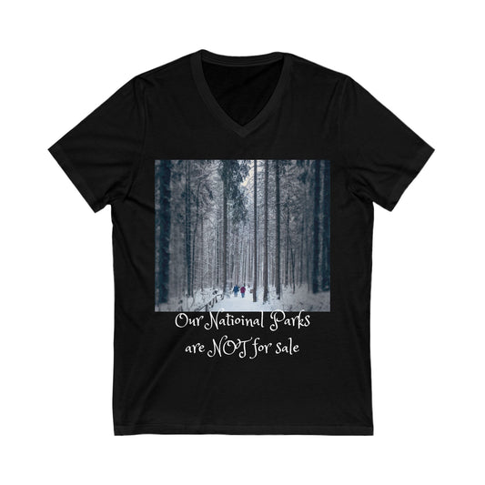 Unisex Jersey Short Sleeve V-Neck Tee National Park are not for sale