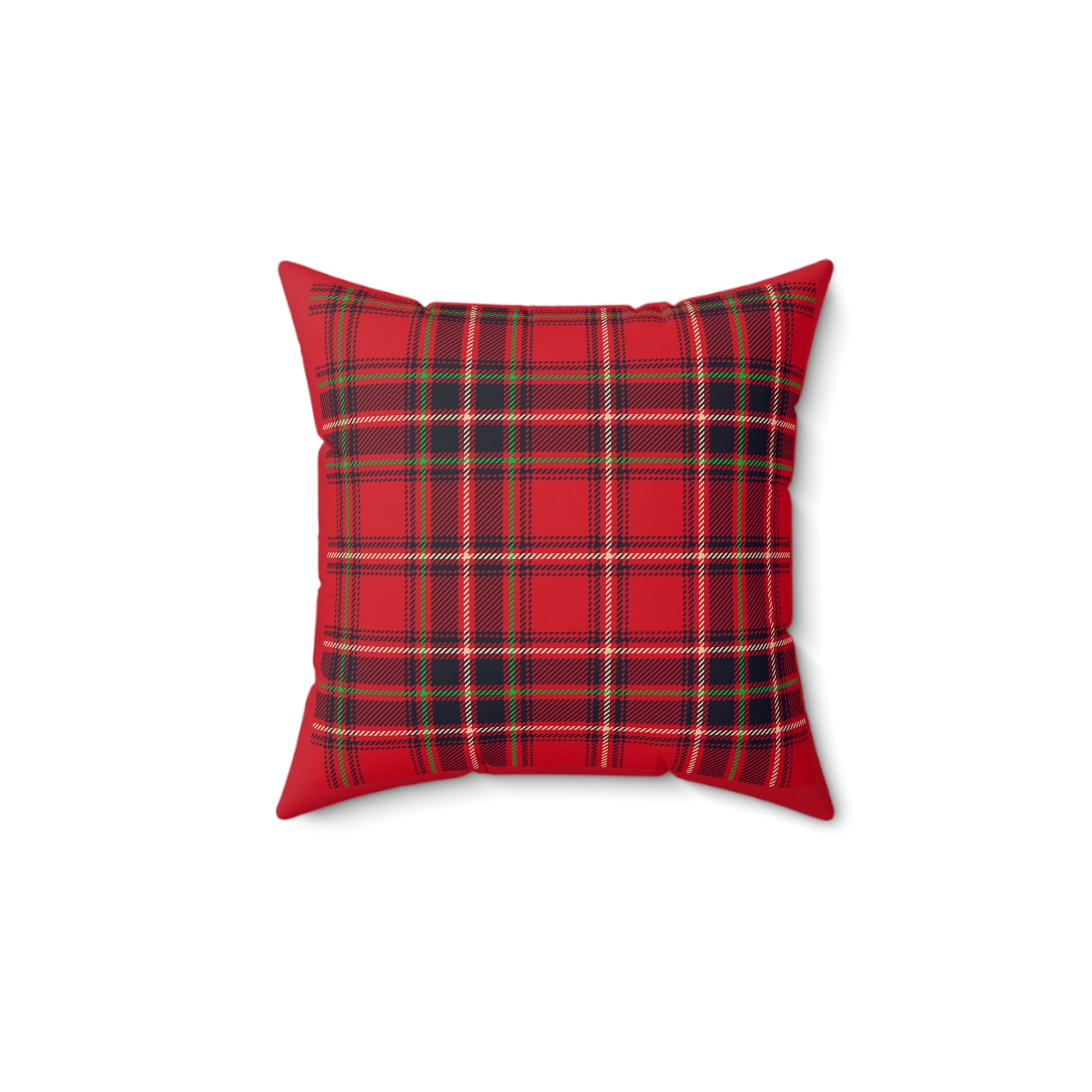 Faux Suede Square Pillow in many sizes Scottish Tarten collection