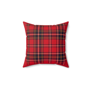 Faux Suede Square Pillow in many sizes Scottish Tarten collection