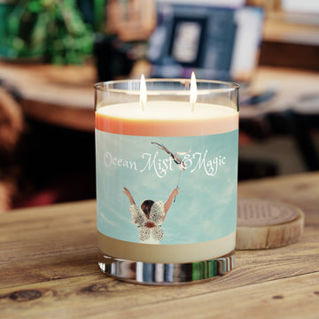 Scented Candle - Full Glass, 11oz Ocean Mist & Magic