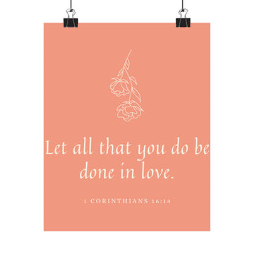 Matte Vertical desk poster