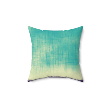Faux Suede Square Pillow in jazz