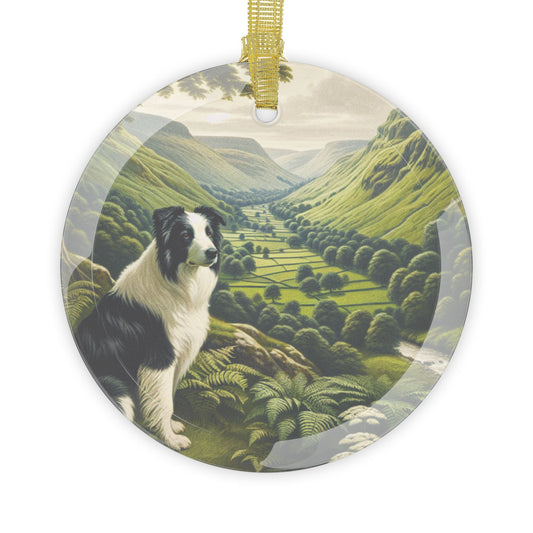 Glass Ornaments for your special Christmas Border Collie