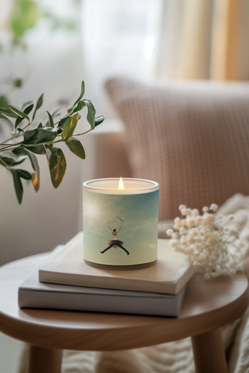 Frosted Glass Candle, 11oz Fragrance Free