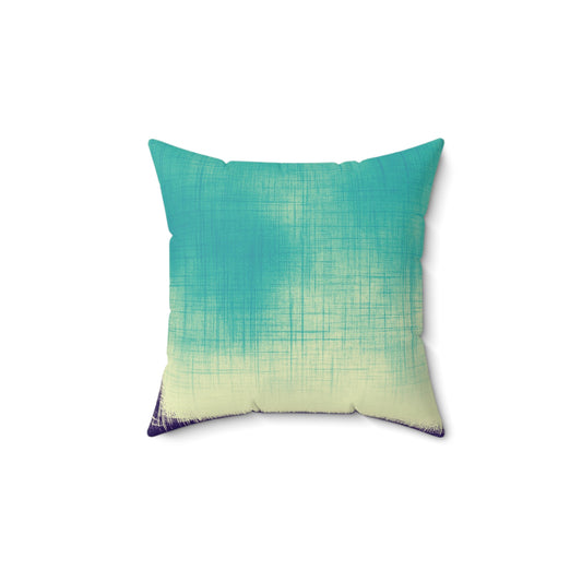 Faux Suede Square Pillow in jazz