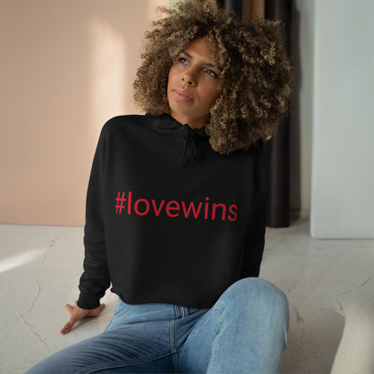 Crop Hoodie #lovewins