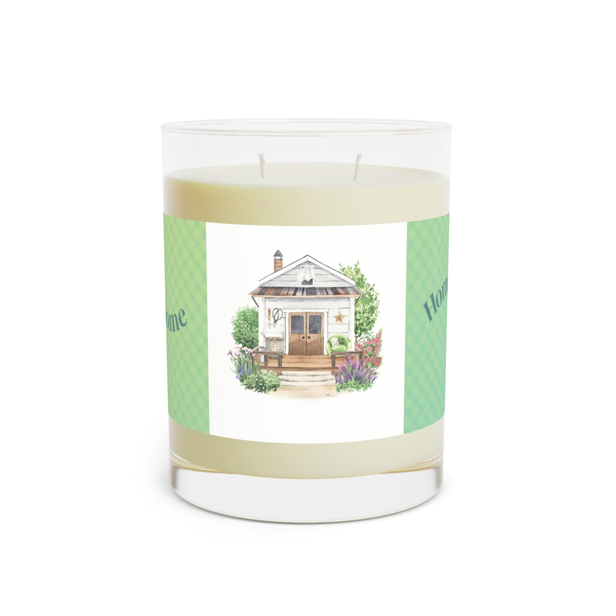Lavender & Sage Scented Candle Glass
