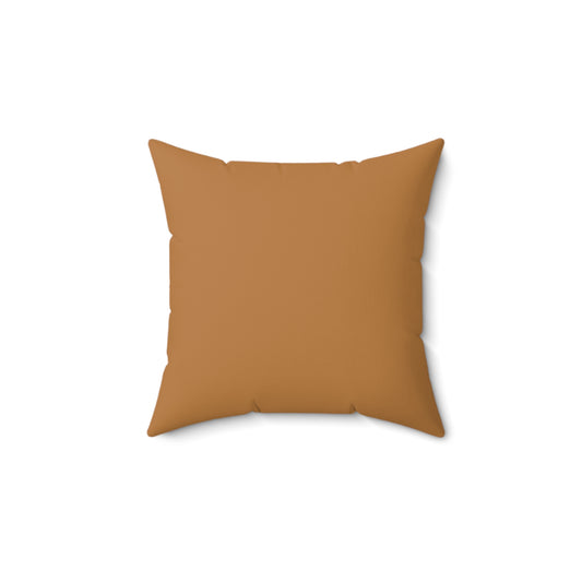 Faux Suede Square Pillow Music