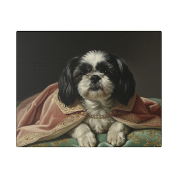 Regal Shih Tzu Canvas Art – Classic Pet Portrait Stretched Canvas