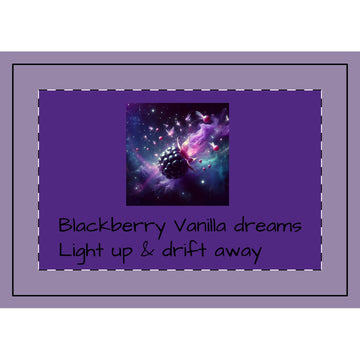 Frosted Glass Candle, 11oz Blackberry Vanilla Dreams