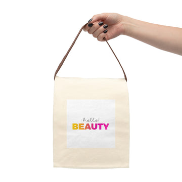 Canvas Beauty Bag With Strap