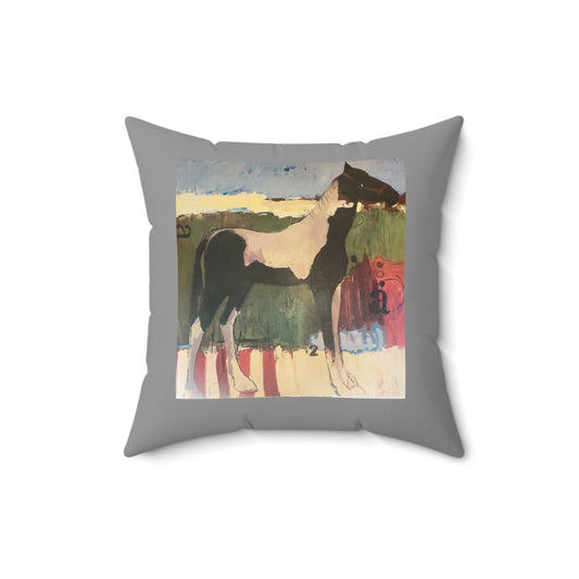 Faux Suede Square  For the Horse Lover