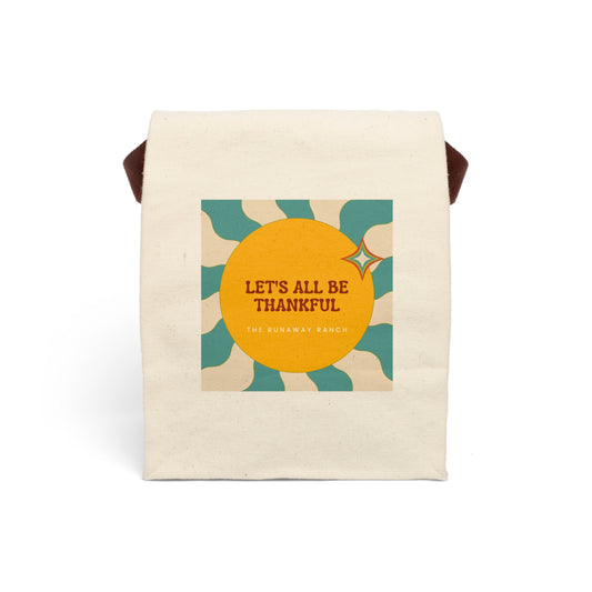 Canvas Lunch Bag With Strap