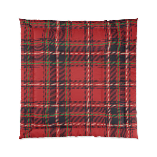 Comforter in 4 sizes in Scottish Red Plaid