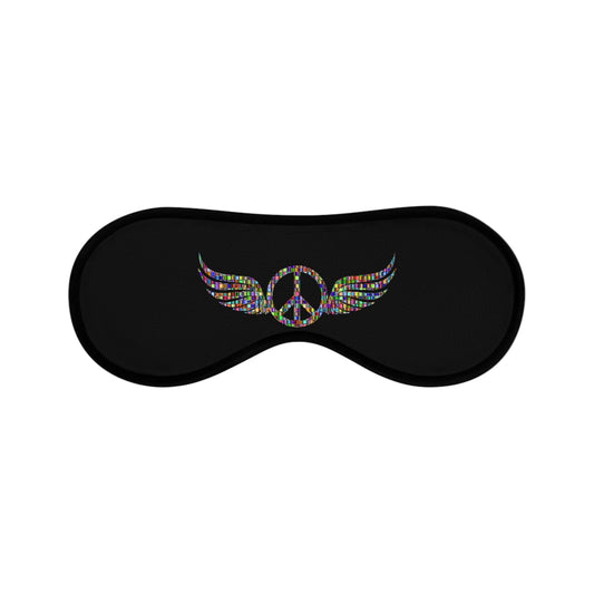 Sleeping Mask peace sign with angel wings