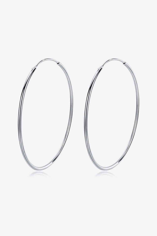 925 Sterling Silver Hoop Earrings Jewelry