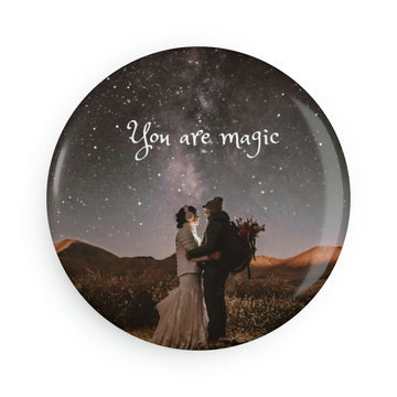 Button Magnet, Round (1 & 10 pcs) You Are Magic Love Collection